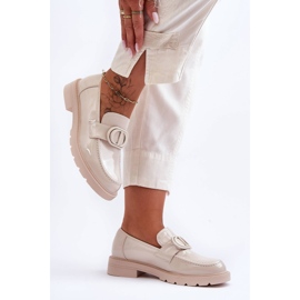 PG1 Mocasín Lacado Plataforma Beige Jarren 4