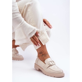 PG1 Mocasín Lacado Plataforma Beige Jarren 6