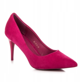 Comer Tacones de ante rosado 2