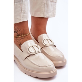 PG1 Mocasín Lacado Plataforma Beige Jarren 5