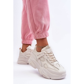 PG1 Chunky Platform Sneakers Mujer Beige Agnenia 5