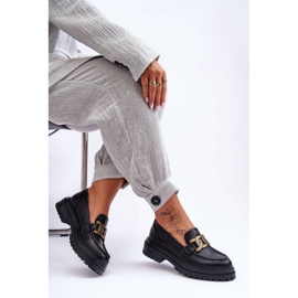 PG1 Mocasines Mujer Plataforma Con Adorno Negro Ameg 4