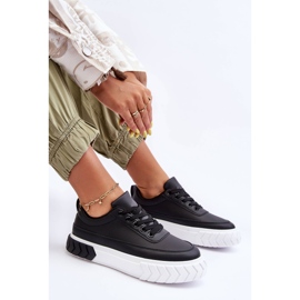PG1 Zapatillas Clásicas Con Plataforma Blanco Y Negro Nannzie 7