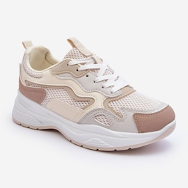 PG1 Deportivas Mujer Zapatillas Plataforma Beige Lomare 1