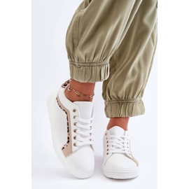 PG1 Deportivas Clásicas de Mujer Blanco y Beige Amaranti 3