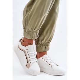 PG1 Deportivas Clásicas de Mujer Blanco y Beige Amaranti 2