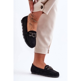 PG1 Mocasines Planos Mujer Ante Negro Appia 1 PG1 Mocasines Planos Mujer Ante Negro Appia 1