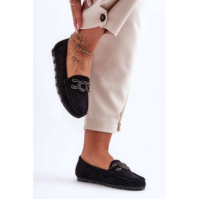 PG1 Mocasines Planos Mujer Ante Negro Appia 1 PG1 Mocasines Planos Mujer Ante Negro Appia 1