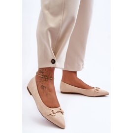 PG1 Bailarinas De Ante Con Adorno Noldaia Beige 1