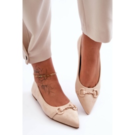 PG1 Bailarinas De Ante Con Adorno Noldaia Beige 2
