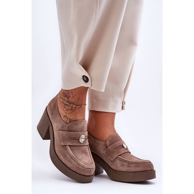 Lemar Zapatos Mujer Ante Tacón Beige Dunadia 1 Lemar Zapatos Mujer Ante Tacón Beige Dunadia 1