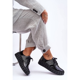 Lemar Zapatos Plataforma Piel Negro Hipnosis 5