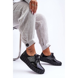 Lemar Zapatos Plataforma Piel Negro Hipnosis 6