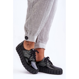 Lemar Zapatos Plataforma Piel Negro Hipnosis 7