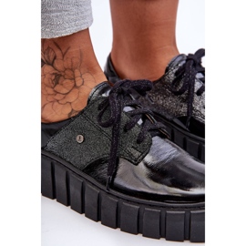 Lemar Zapatos Plataforma Piel Negro Hipnosis 4
