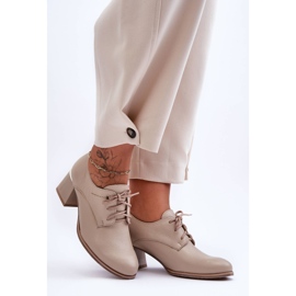 Laura Messi Zapatos De Tacón Mujer Piel Beige Keria 6