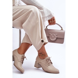 Laura Messi Zapatos De Tacón Mujer Piel Beige Keria 4