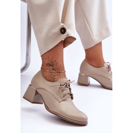 Laura Messi Zapatos De Tacón Mujer Piel Beige Keria 5