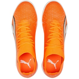 Puma Ultra Match It M 107221 01 zapatos de fútbol naranja naranjas y rojos 2