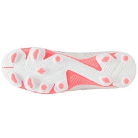 Puma Future Match FG/AG Jr 107384 01 zapatos de fútbol blanco blanco 5