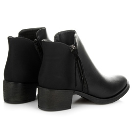 Vices New Collection Botines chelsea con flecos negro 3