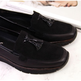 Rieker W RKR395 zapatos cuña negros 3