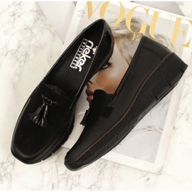 Rieker W RKR395 zapatos cuña negros 4