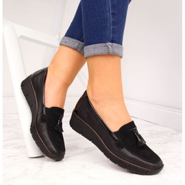 Rieker W RKR395 zapatos cuña negros 5