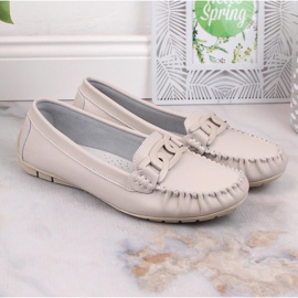 Mocasines Mujer en Piel Filippo DP4547 Beige 3