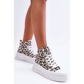 PS1 Zapatillas Altas Mujer Estampado Leopardo Blanco Florens 1 PS1 Zapatillas Altas Mujer Estampado Leopardo Blanco Florens 1