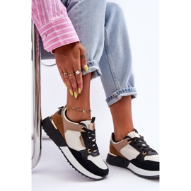 Deportivas de mujer con estilo Beige y Negro Katenia 8