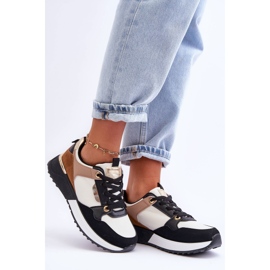 Deportivas de mujer con estilo Beige y Negro Katenia 2