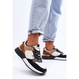 Deportivas de mujer con estilo Beige y Negro Katenia 4
