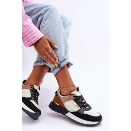 Deportivas de mujer con estilo Beige y Negro Katenia 7