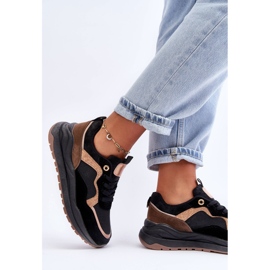 Zapatos Deportivos De Mujer De Cuero De Moda Negro Calarene 5