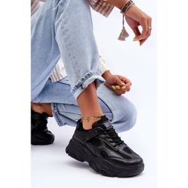 PG1 Zapatillas De Mujer Con Plataforma Gruesa Negro Agnenia 8