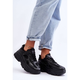 PG1 Zapatillas De Mujer Con Plataforma Gruesa Negro Agnenia 3
