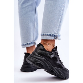 PG1 Zapatillas De Mujer Con Plataforma Gruesa Negro Agnenia 6