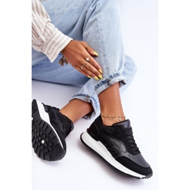PG1 Zapatos Deportivos De Mujer Con Plataforma Henley Blanco Y Negro 8