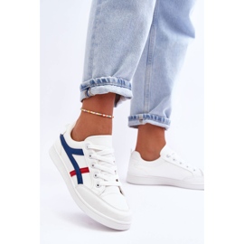 PG1 Deportivas Bajas de Mujer con Rayas Blancas Alemessa blanco 4