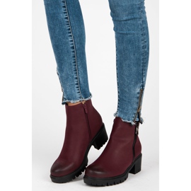 Vices New Collection Botas granate con protector rojo 3