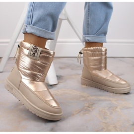 Botas de nieve mujer beige metalizado insuladas Big Star II274121 2