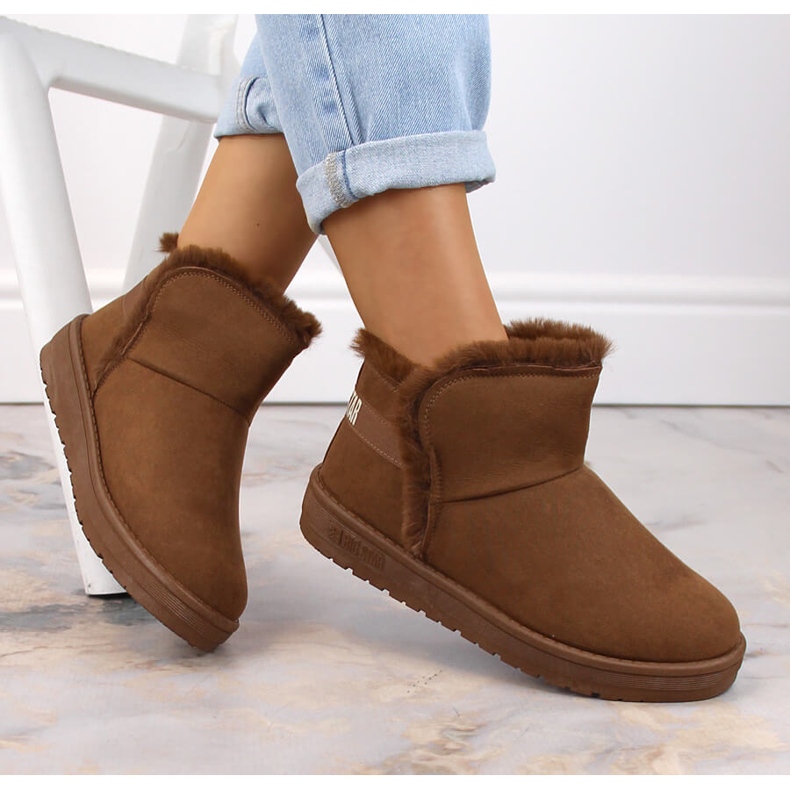 Botas de nieve para mujer mukluki marrón Big Star KK274620 1