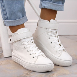 Deportivas insuladas con cordones y velcro blanco Big Star MM274006 3