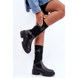 Botas Calcetín Mujer Negro Abroze 5