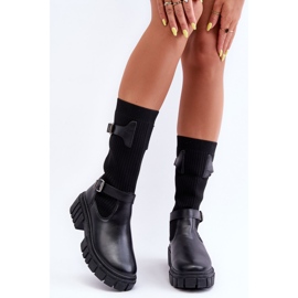 Botas Calcetín Mujer Negro Abroze 3