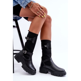 Botas Calcetín Mujer Negro Abroze 9