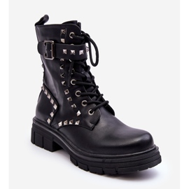 Botas Worker Chunky para Mujer con Jets Negro Tyralis 1