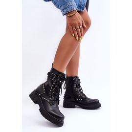 Botas Worker Chunky para Mujer con Jets Negro Tyralis 4