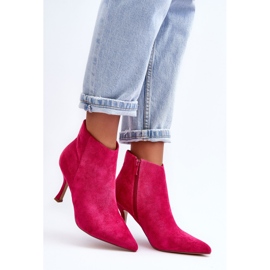 WS1 Botas Mujer Tacón Fucsia Merisa Ante rosado 6